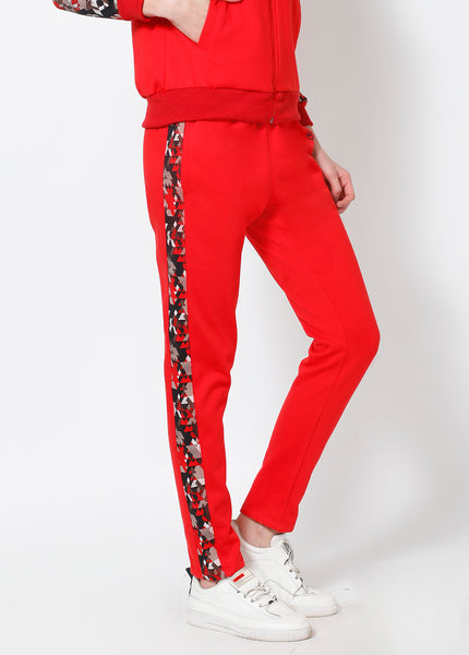 Red Rapture Slim Fit Thermal Joggers