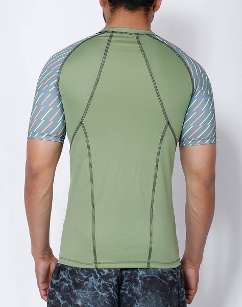 Pista Green Compression T-Shirt