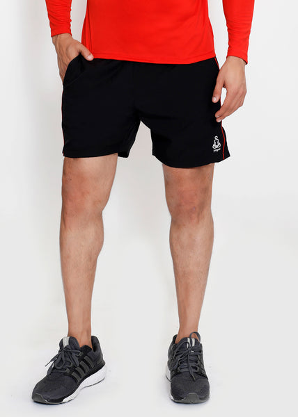 Black Red Detail Running Shorts