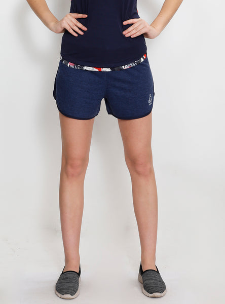 Blue Texture Comfy Shorts