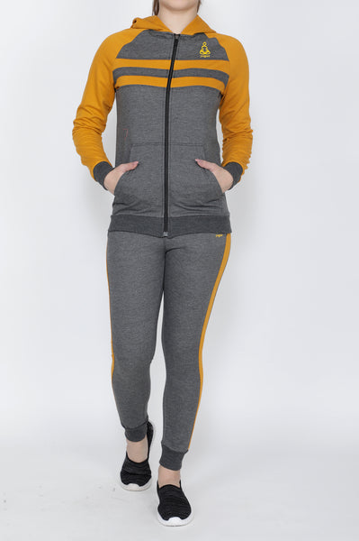 Grey and Mustard Tracksuit
