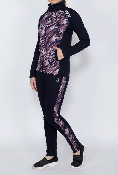 Mauve & Navy Thermal Tracksuit