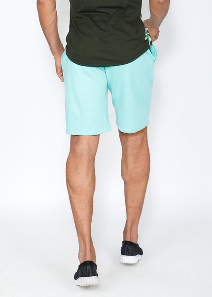 Sea Green Soft Terry Shorts