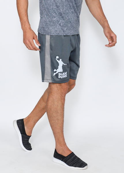 Grey & White Basketball Shorts