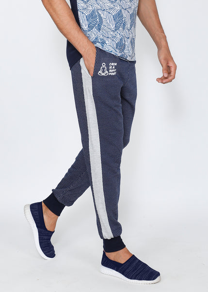 Blue Grey Terry Joggers