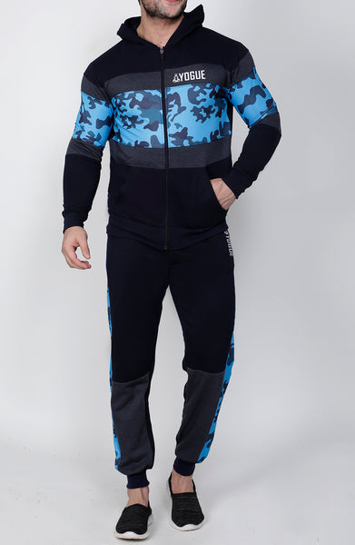 Navy & Cobalt Camo Thermal Tracksuit