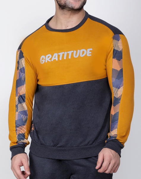 Graphite & Gold Thermal Sweatshirt