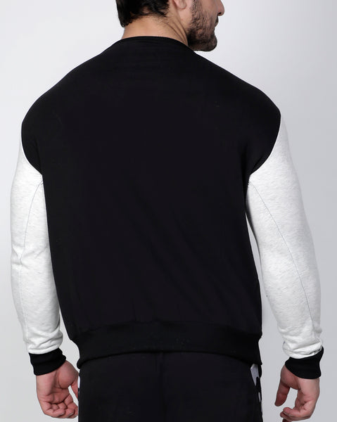 Black & White Thermal Sweatshirt