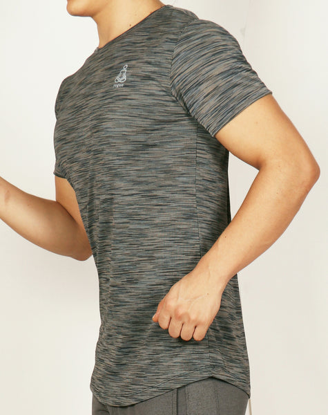 Grey Texture Roundneck T-Shirt