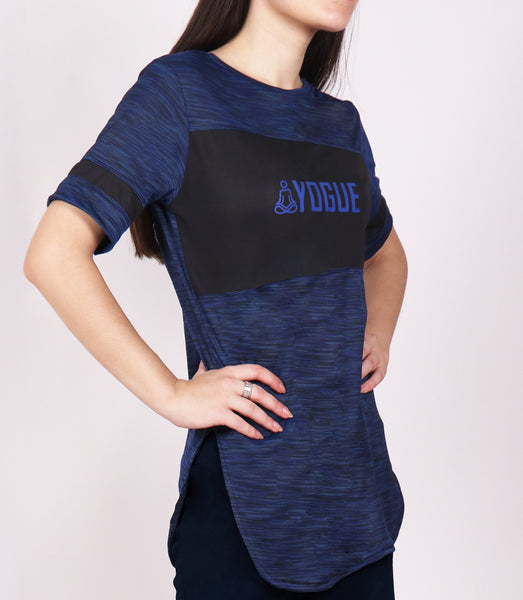 Navy SpaceDyed Long T-Shirt