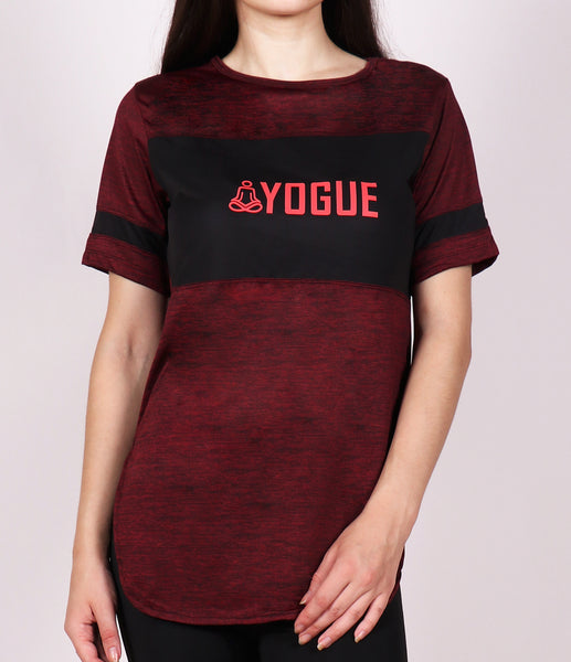 Wine Red Texture Long T-Shirt