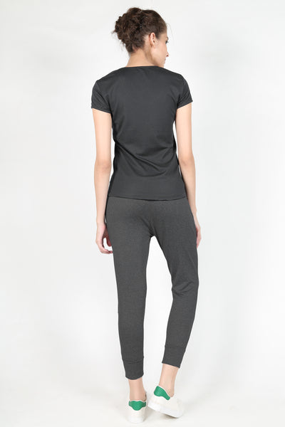 Charcoal Tapered Fit Joggers