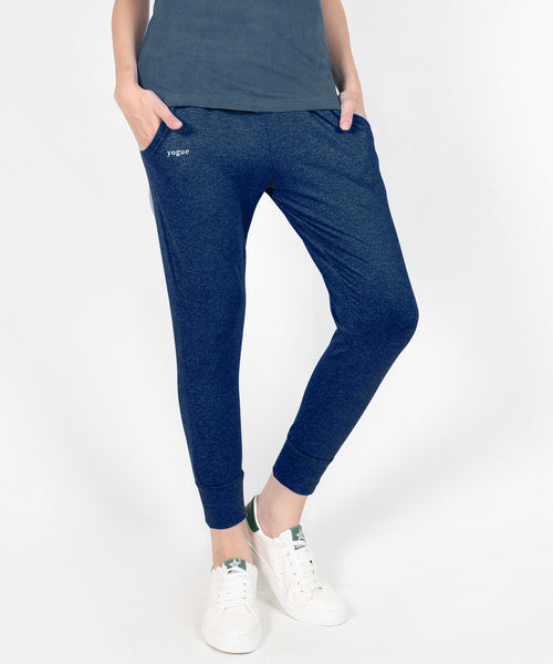 Blue Texture Tapered Fit Joggers
