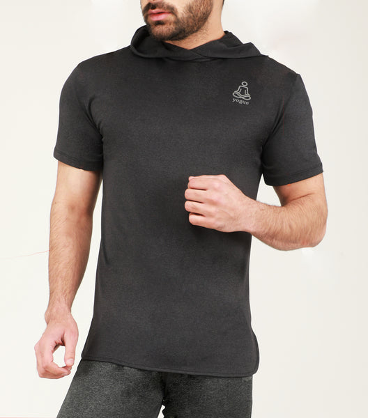 Charcoal Grey Hooded T-Shirt