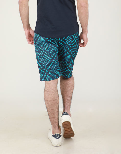 Blue Rhombus Shorts