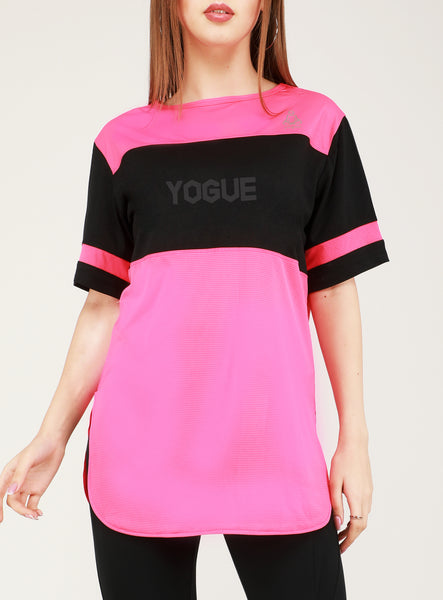 Pink Black Long T-Shirt