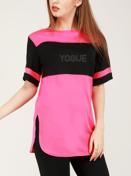 Pink Black Long T-Shirt