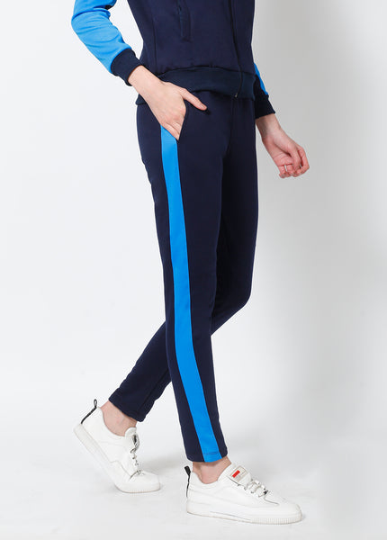Azure Navy Slim Fit Thermal Joggers