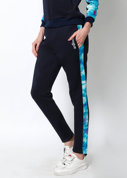 Cyan Blue Slim Fit Joggers