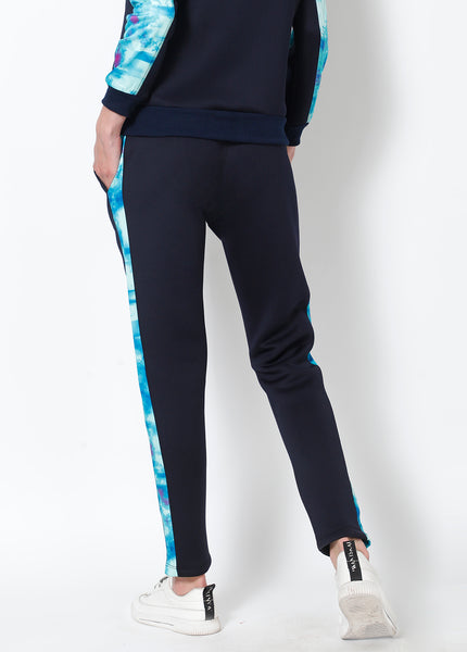 Cyan Blue Slim Fit Joggers