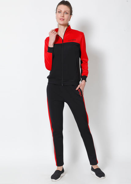 Crimson Black Tracksuit