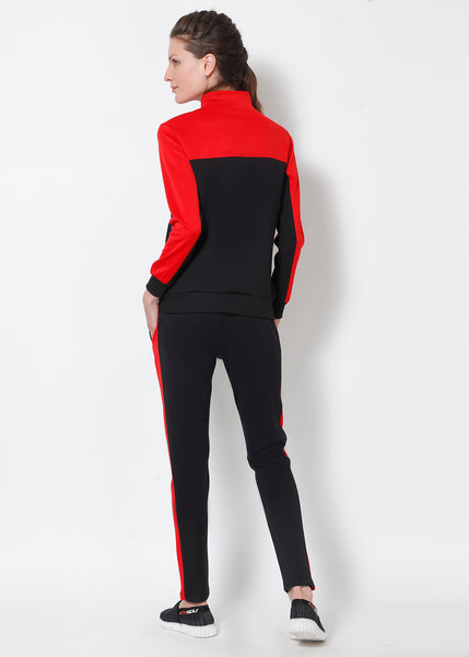 Crimson Black Tracksuit