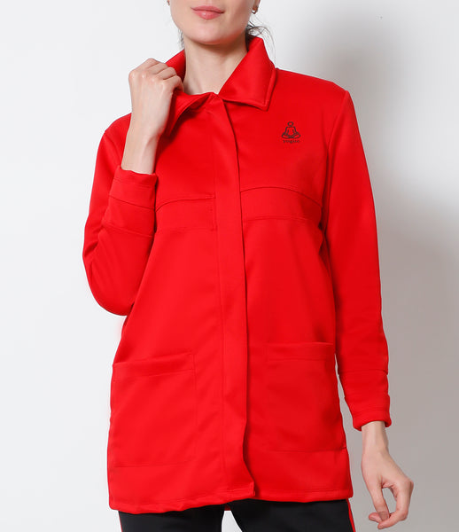 Crimson Red Long Jacket