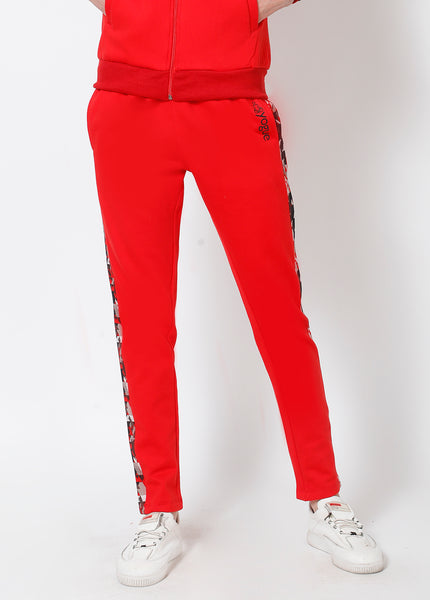 Red Rapture Slim Fit Thermal Joggers