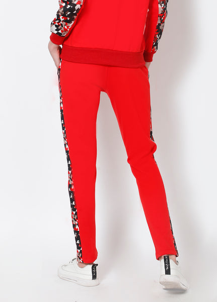 Red Rapture Slim Fit Thermal Joggers