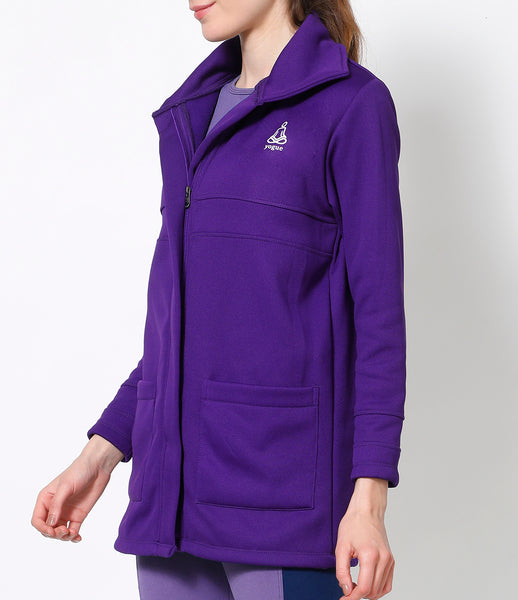 French Violet Long Thermal Jacket