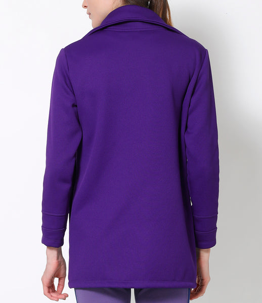 French Violet Long Thermal Jacket