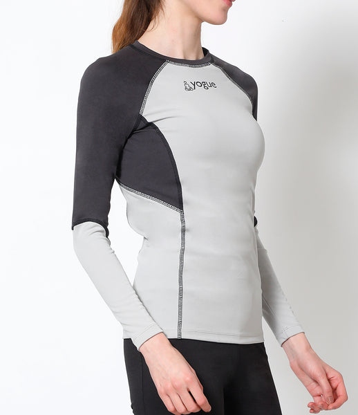 Grey Full-Sleeve Athlete Top