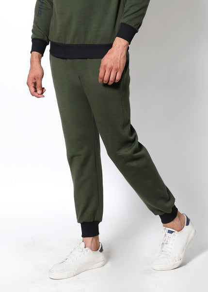 Olive Black - Thermal Joggers