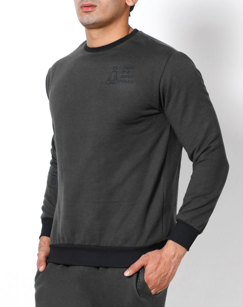 Dark Grey - Thermal Sweatshirt