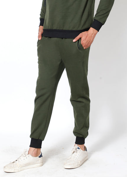Olive Black - Thermal Joggers