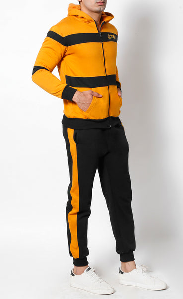 Black & Gold Thermal Tracksuit