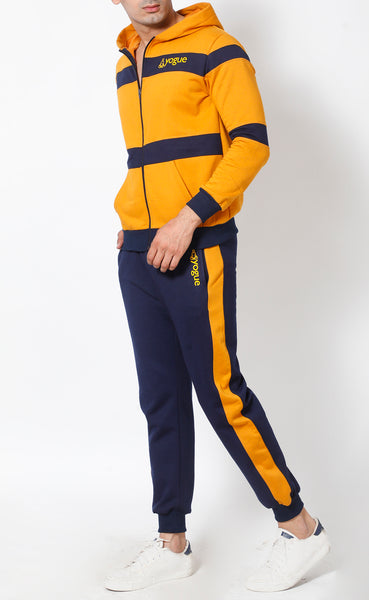 Mustard Navy Thermal Tracksuit