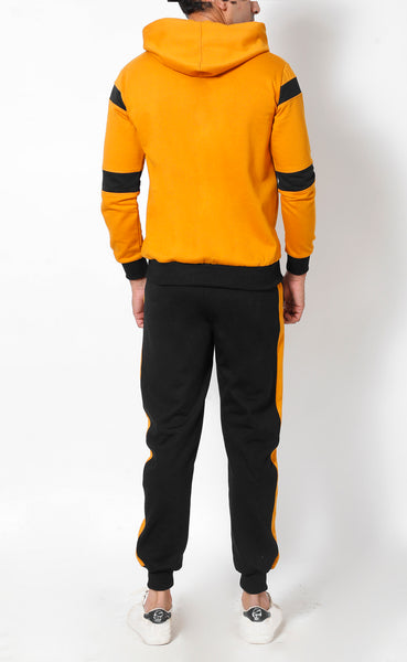 Black & Gold Thermal Tracksuit