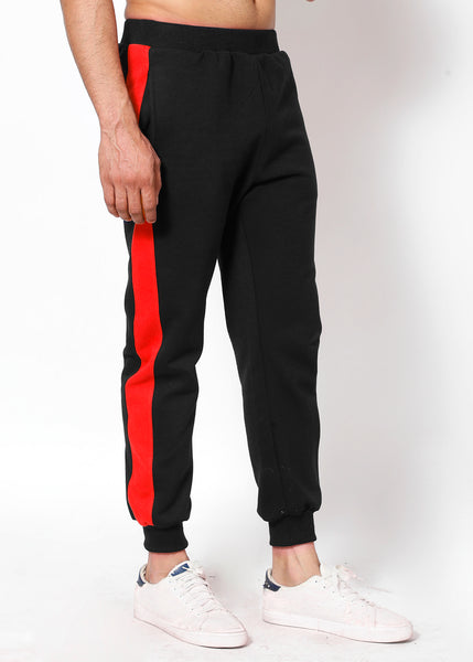 Black Crimson Thermal Joggers