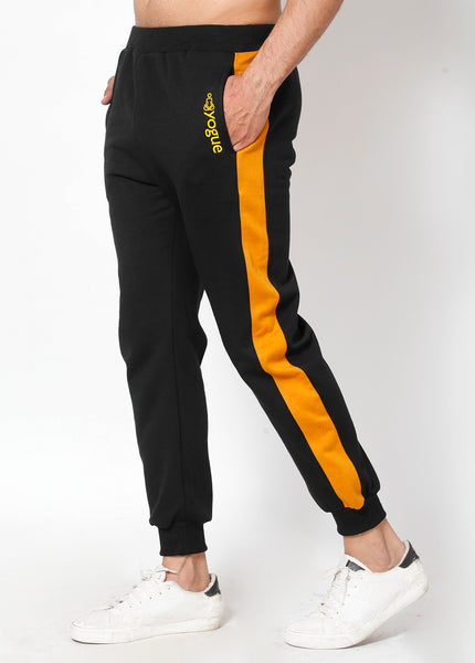 Black & Gold Thermal Joggers
