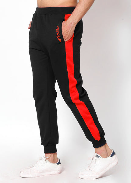 Black Crimson Thermal Joggers