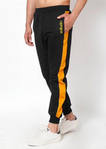 Black & Gold Thermal Joggers