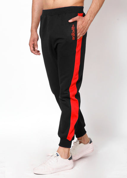 Black Crimson Thermal Joggers