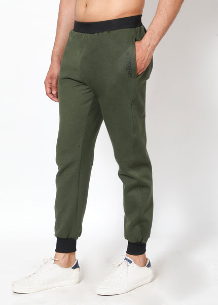 Olive Black - Thermal Joggers