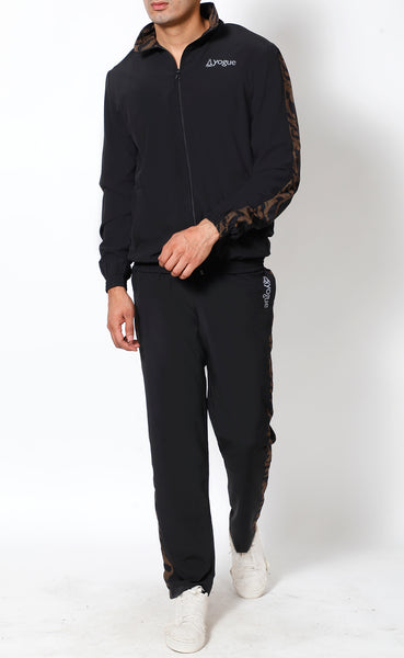 Black & Brown Athlete Tracksuit