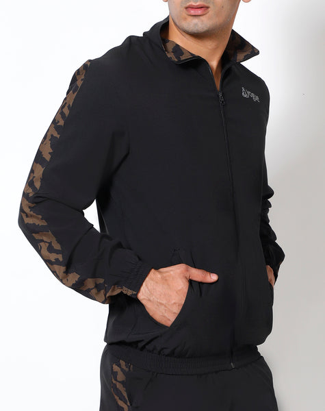 Black & Brown Athlete Jacket