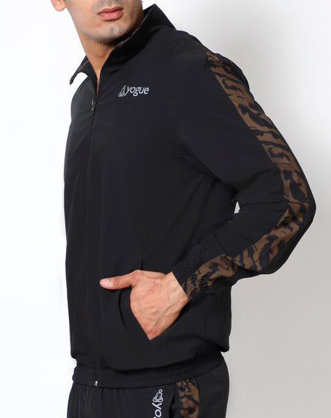 Black & Brown Athlete Jacket