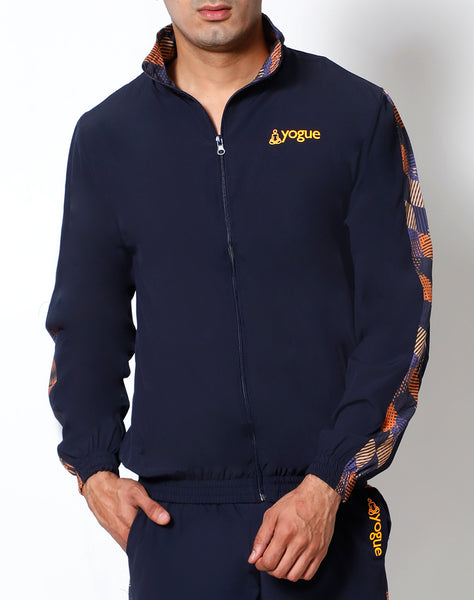 Navy Orange Athlete Jacket