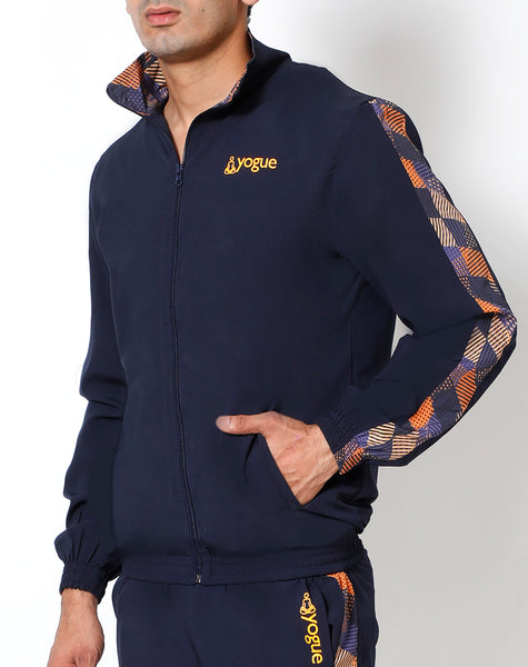 Navy Orange Athlete Jacket