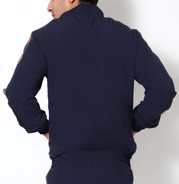 Navy Orange Athlete Jacket